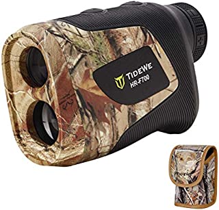 TIDEWE Hunting Rangefinder with Rechargeable Battery, 700Y Realtree Xtra Camo Laser Range Finder 6X Magnification, Distance/Angle/Speed/Scan Multi Functional Waterproof Rangefinder with Case