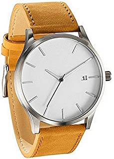 Yeyamei Men's Watches,Luxury Casual Sport Quartz Wristwatches Leather Band Newv Strap Wristwatch Fashion Classic Dress Business Analog Wrist Watch for Men