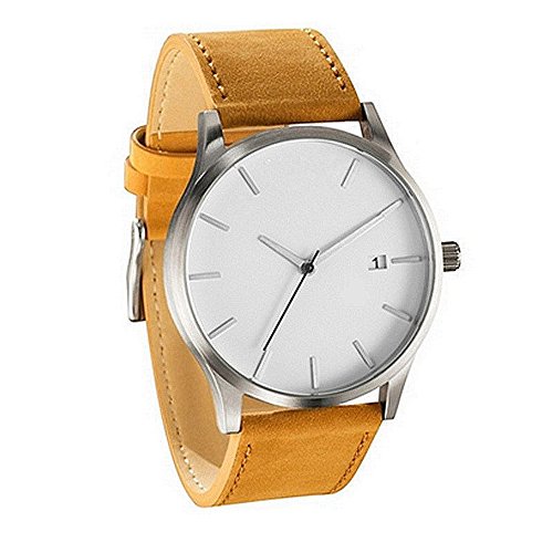 Yeyamei Men's Watches,Luxury Casual Sport Quartz Wristwatches Leather Band Newv Strap Wristwatch Fashion Classic Dress Business Analog Wrist Watch for Men