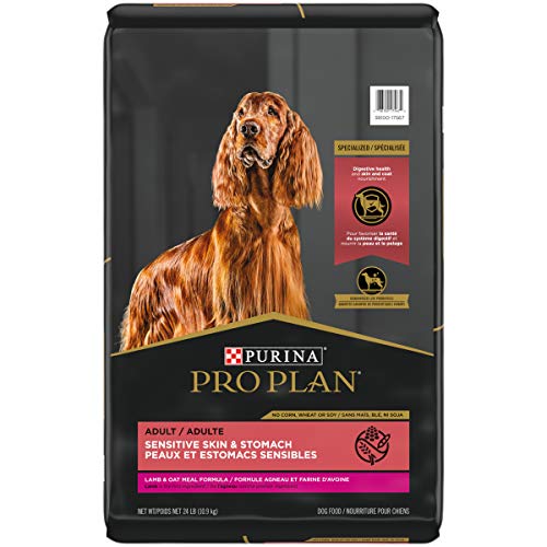 Purina Pro Plan High Protein, Sensitive Skin and Sensitive Stomach Dry Dog Food, Lamb & Oat Meal Formula - 24 lb. Bag