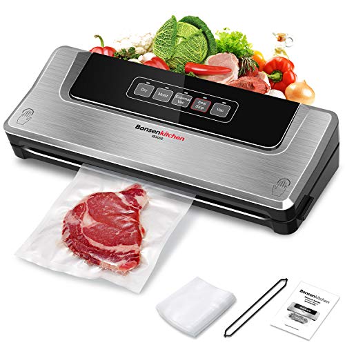 Food Saver Vacuum Sealer Machine For Food, Vaccume Sealer Machine With Vaccume Sealer Machine Kits, Protect food From Dehydration n Freezer Burn,Sous Vide Dry/Moist For Meat or Wet Food In Home Kitchen