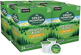 Green Mountain Coffee Roasters Breakfast Blend, Single-Serve Keurig K-Cup Pods, Light Roast Coffee, 24count(Pack of 4)