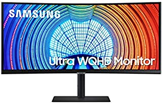 SAMSUNG S65UA Series 34-Inch Ultrawide QHD (3440x1440) Computer Monitor, 100Hz, Curved, USB-C, HDR10 (1 Billion Colors), Height Adjustable Stand, TUV-Certified Intelligent Eye Care (LS34A650UXNXGO)