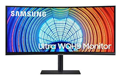 SAMSUNG S65UA Series 34-Inch Ultrawide QHD (3440x1440) Computer Monitor, 100Hz, Curved, USB-C, HDR10 (1 Billion Colors), Height Adjustable Stand, TUV-Certified Intelligent Eye Care (LS34A650UXNXGO)