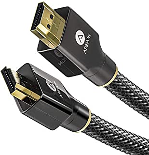 4K HDMI Cable 6 ft  Atevon High Speed 18Gbps HDMI 2.0 Cable  4K HDR, 3D, 2160P, 1080P, Ethernet  28AWG Braided HDMI Cord  Audio Return(ARC) Compatible with UHD TV, Blu-ray, PS4/3, PC, Fire TV