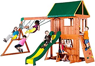 Backyard Discovery Somerset All Cedar Wood Playset Swing Set - 65012 model