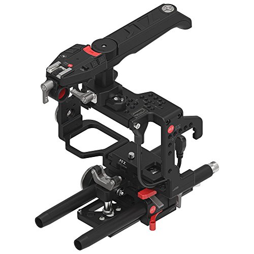 JTZ DP30 Camera Cage Stabilizer with 15mm Rail Rod Base plate + Electronic Top Handle with Cold Shoe Mount for SONY A7 A7II A7R A7RII A7S A7SII Mirrorless Camera,Support Focus,Zoom and REC Start/Stop