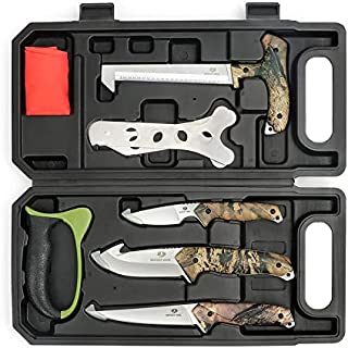 MOSSY OAK Hunting Field Dressing Kit - Portable Butcher Game Processor Set (8-piece)