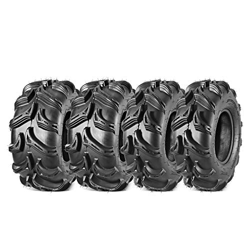 Maxauto ATV Tires 28x9-12 28x11-12 28x9x12 Front & 28x11x12 Rear Mud Sand Trail ATV UTV Off-Road Tires, 6PR, Tubeless (Set of 4)