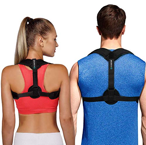 Posture Corrector for Men and Women, Upper Back Brace for Clavicle Support, Adjustable Back Straightener and Providing Pain Relief from Neck, Back & Shoulder, (Universal)