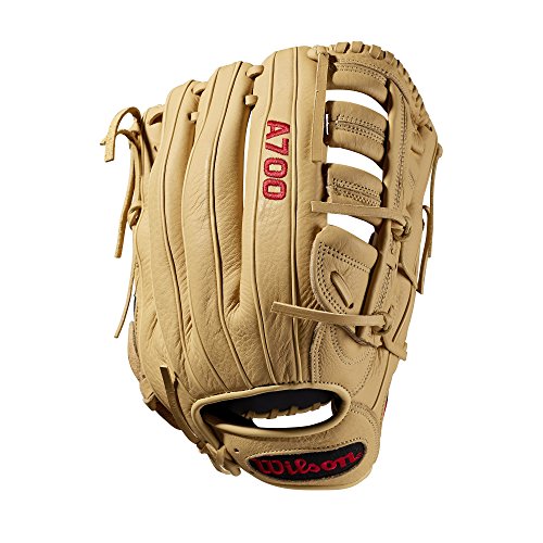 Wilson A700 Baseball Glove Series, Blonde, 12.5 Inch, Left (Right Hand Throw)