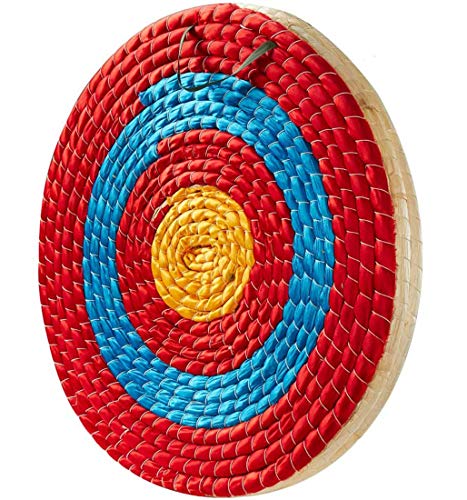 TBONTBY Traditional Solid Straw Archery Target, 3 Layers 19.5 x 2.2inches Arrows Target for Recurve Bow Longbow or Compound Bow Outdoor Shooting Practice