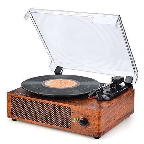 Record Player Turntable Vinyl Record Player with Speakers Turntables for Vinyl Records 3 Speed Belt Driven Vintage Record Player Vinyl Player Music Vinyl Turntable