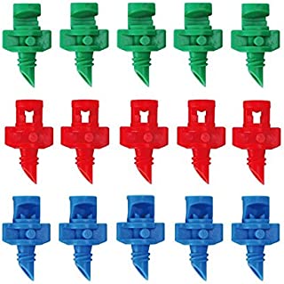 80 Pcs Micro Garden Lawn Water Spray Misting Nozzle Sprinkler Irrigation System (90 Degree,180 Degree,360 Degree)