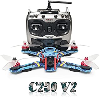 ARRIS C250 V2 250mm RC Quadcopter FPV Racing Drone RTF with Flycolor 4-in-1 S-Tower + Radiolink AT9 + 4S Battery + HD Camera