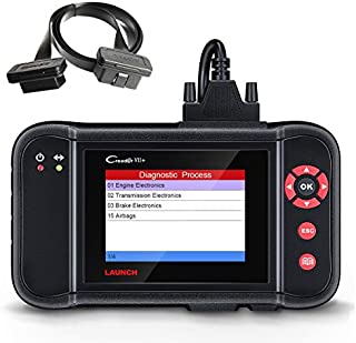 LAUNCH Creader VII+ OBD2 Scanner for Engine/Transmission/ABS/Airbag Code Reader Car Diagnostic Tool Scan Tool + 16 Pin Extension Cable