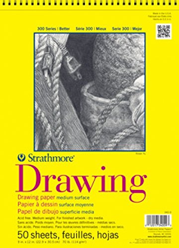 Strathmore 300 Series Drawing Pad, Medium Surface, 11