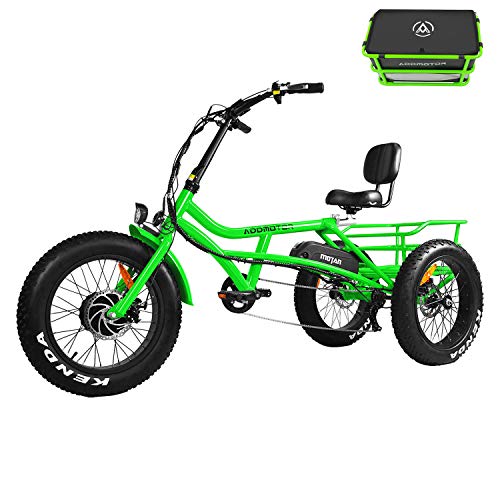 Addmotor Motan Electric Trike, 750W 48V 16AH M360 Electric Bike 3 Wheeler (Apple Green)