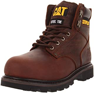 Caterpillar Men's Second Shift Steel Toe Work Boot, Dark Brown, 11 W US