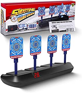 Shooting Target for Nerf Gun, Electronic Scoring Auto Reset Digital Targets, Shooting Digital Target Ideal Toy for Kids, Teens, Boys & Girls