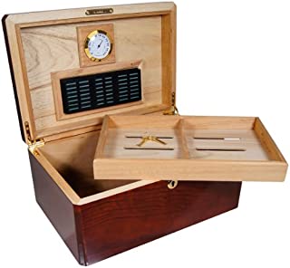 Cuban Crafters Designer Colores Madera Wood Bubinga Humidor for 100 Cigars