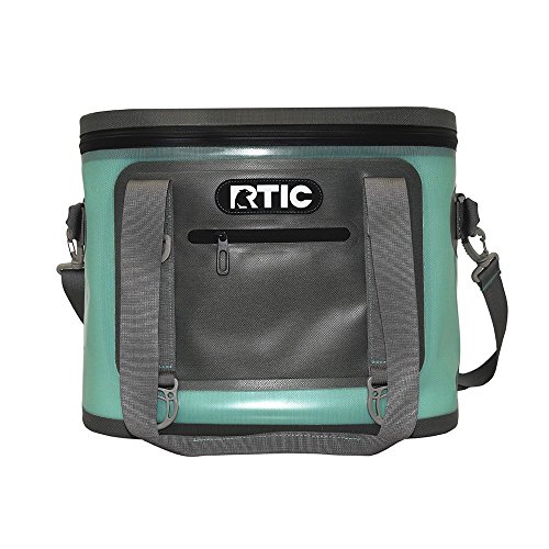 RTIC Soft Cooler 30, Seafoam Green, Insulated Bag, Leak Proof Zipper, Keeps Ice Cold for Days