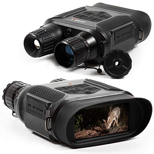 Visiocrest Night Vision Goggles Infrared Binoculars with 32 GB Memory Card for Photo and Video 100% Clear Vision in Darkness Surveillance and Hunting Nighttime Equipment