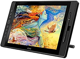 VEIKK Drawing Monitor Tablet, VK1560 Drawing Tablet with Screen Full HD IPS Pen Display Graphic Monitor with Battery Free Passive