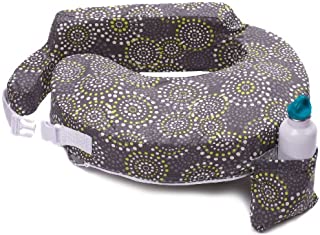 My Brest Friend Original Nursing Posture Pillow, Grey & Yellow Fireworks