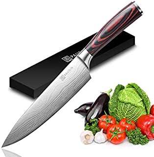 Chefs Knife - PAUDIN Pro Kitchen Knife, 8-Inch Chef's Knife N1 made of German High Carbon Stainless Steel, Ergonomic Handle, Ultra Sharp, The Best Choice for Kitchen & Restaurant