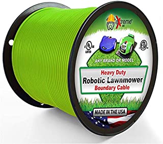 Robotic Lawnmower Wire 14 Gauge (Extra Thick Jacket) 1000 Ft - Heavy Duty Pure Solid Copper Core Automatic Mower Boundary Wire - Compatible with All Robotic Lawnmowers and Electric Dog Fences