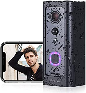 Video Doorbell Camera VALKIA Wireless Doorbell with WIFI 1080P HD Wide Angle View, 2-Way Audio, Motion Activated Alerts, Night Vision Motion Detector, IP65 Weatherproof for Office Home Security System