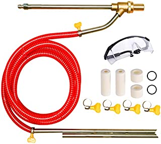 Selkie Pressure Washer Sandblasting Kit - Wet Abrasive Sandblaster Attachment, with Replacement Nozzle Tips,Protect Glasses, 1/4 Inch Quick Disconnect, 5000 PSI