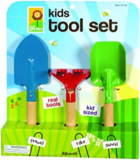 Toysmith Kid's 3-Piece Garden Tool Set