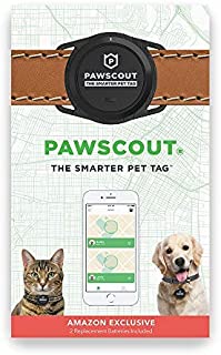 Pawscout Smarter Pet Tag (New Version 2.0) - Cat & Dog Tag, Lost Pet Alerts, Bluetooth Virtual Leash, Medical Profile, Walk Tracker, Pet Points of Interest, No Monthly Fees