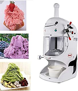 Commercial Electric Ice Shaver Snow Cone Maker Machine Premium Shaved Ice Machine for Milk Tea Shop, Coffee Shop, Home