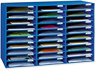 Classroom Keepers Mailbox, 30-Slot, Blue, 21