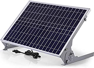 SUNER POWER 12V Waterproof Solar Battery Trickle Charger & Maintainer - 30 Watts Solar Panel Built-in Intelligent MPPT Solar Charge Controller + Adjustable Mount Bracket + SAE Connection Cable Kits