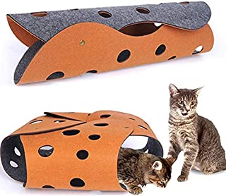 HonourHope 2 Pcs DIY Cat Tunnels Toy - Collapsible Cat Tube Toys Cat Cave Nest Toy Free Combination Pet Interactive Toy for Kittens Rabbits Hamsters and Small Animals