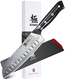 KYOKU Daimyo Series - Damascus Santoku Knife 7