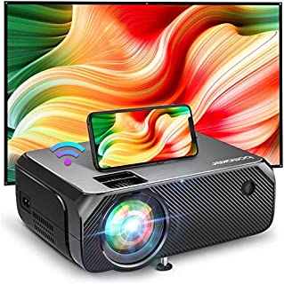 Bomaker WiFi Mini Projector, Native 1280x720P HD Portable Wireless Projector, 200 ANSI Lumen, Outdoor Movies/ Gaming Projector, 300 Inch Screen, for Android, Laptop, PS4, TV Stick, DVD Player