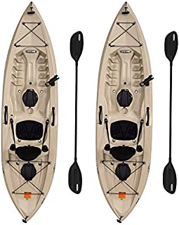 Lifetime 90806 Tamarack Angler 100 Fishing Kayak - 2 Pack (Paddles Included)