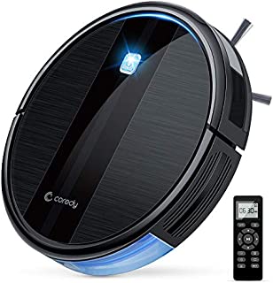 Coredy Robot Vacuum Cleaner, 1700Pa Strong Suction, Super Thin Quiet Robotic Vacuum, Multiple Cleaning Modes/Automatic Self-Charging Robot Vacuum for Pet Hair, Hard Floor to Medium-Pile Carpets