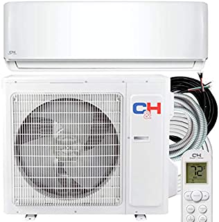 9000 BTU Heating and Cooling Ductless Mini Split Air Conditioner 208/230 V Heat Pump Energy Star with Installation Kit