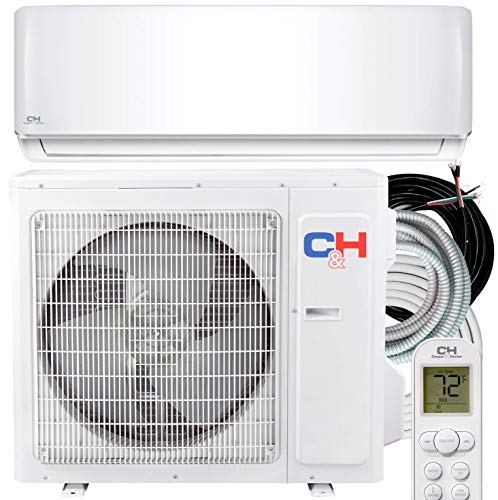 9000 BTU Heating and Cooling Ductless Mini Split Air Conditioner 208/230 V Heat Pump Energy Star with Installation Kit