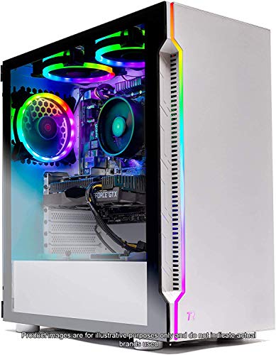 Skytech Archangel Gaming Computer PC Desktop  RYZEN 5 2600X 6-Core 3.6 GHz, GTX 1660 6G, 500GB SSD, 16GB DDR4 3000MHz, RGB Fans, Windows 10 Home