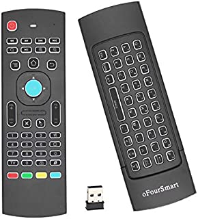 MX3 Pro Backlight 2.4G Mini Wireless Keyboard Air Remote Mouse 3D Fly Remote Controller Built-in 3-Gyro 3-Gsensor with Nano USB Receiver Perfect for Android TV Box IPTV Mini PC Smart Projector