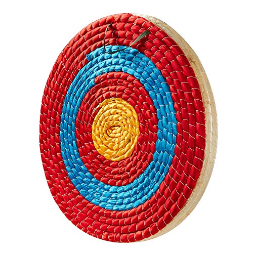 TOPARCHERY Archery Target 3 Layers 20 inch Traditional Solid Straw Archery Target 2.3 inch Thickness Hand-Made Arrows Target for Outdoor Shooting Practice (20in / 3 Layers)