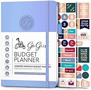 GoGirl Budget Planner - Monthly Financial Planner Organizer Budget Book. Expense Tracker Notebook Journal to Control Your Money. Undated - Start Any Time, 5.3