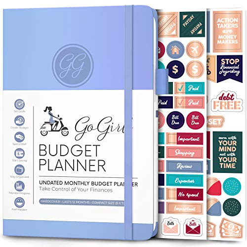 GoGirl Budget Planner - Monthly Financial Planner Organizer Budget Book. Expense Tracker Notebook Journal to Control Your Money. Undated - Start Any Time, 5.3